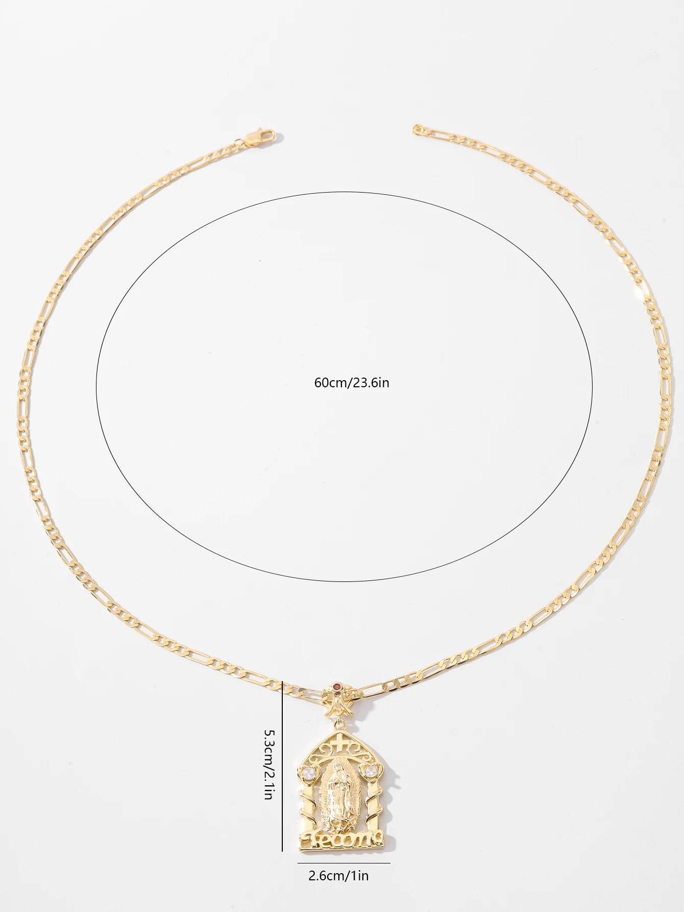 COLAR NOSSA SENHORA BANHADO EM OURO 18K - GARGSI898