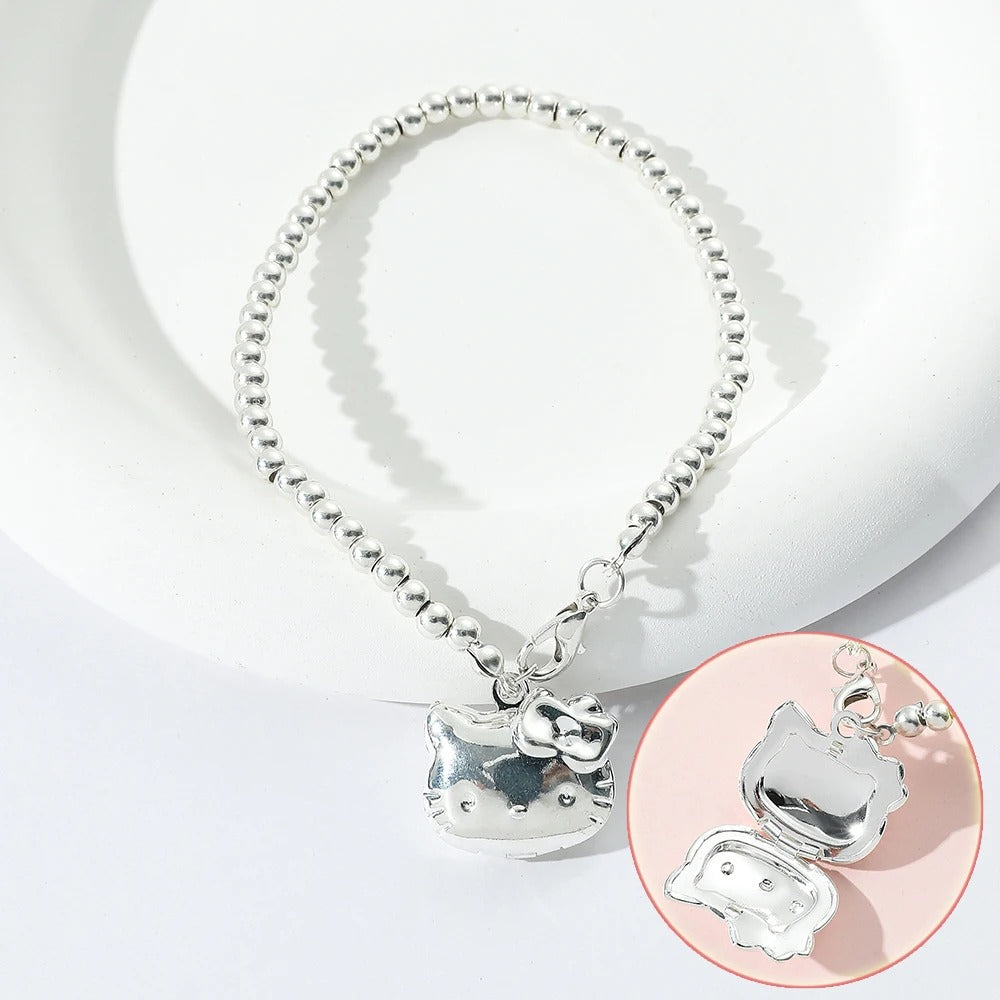 PULSEIRA HELLO KITTY PRATA 925 - PUL143
