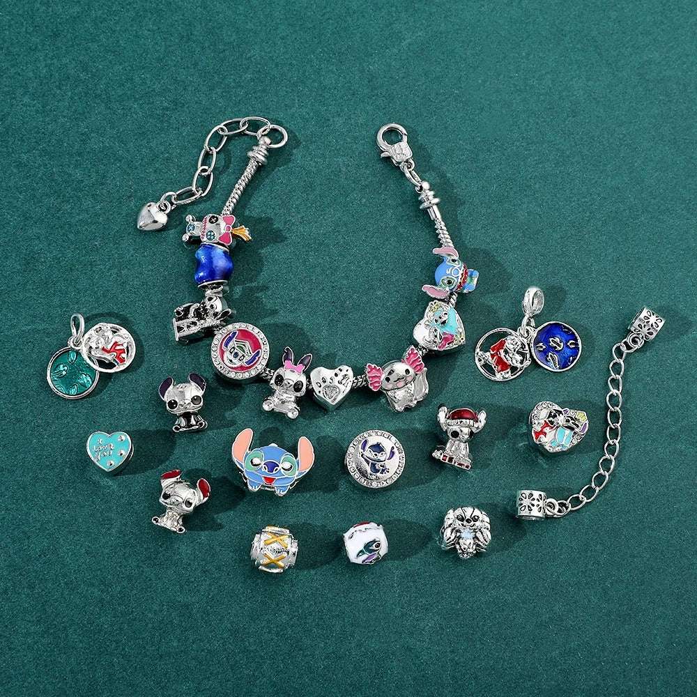 PULSEIRA PANDORA INFANTIL DISNEY COM BERLOQUES PERSONALIZÁVEIS PRATA 925 - PUL2444