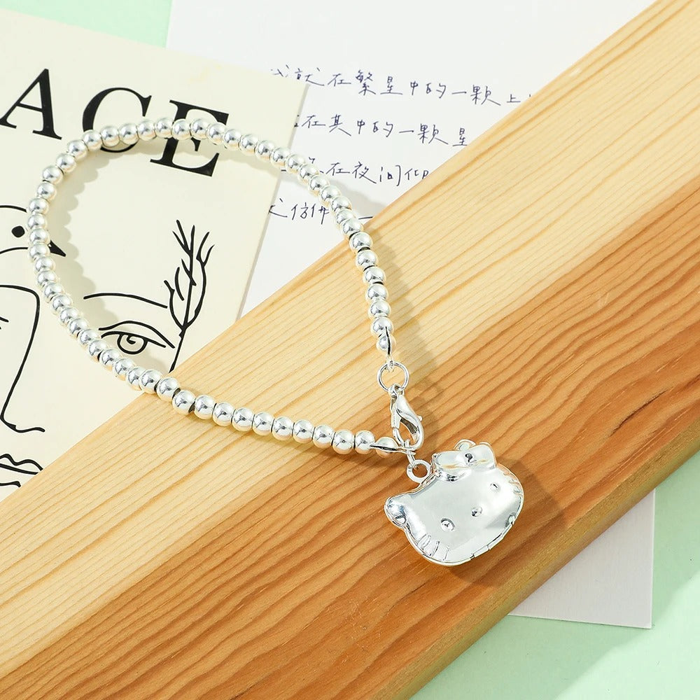 PULSEIRA HELLO KITTY PRATA 925 - PUL143
