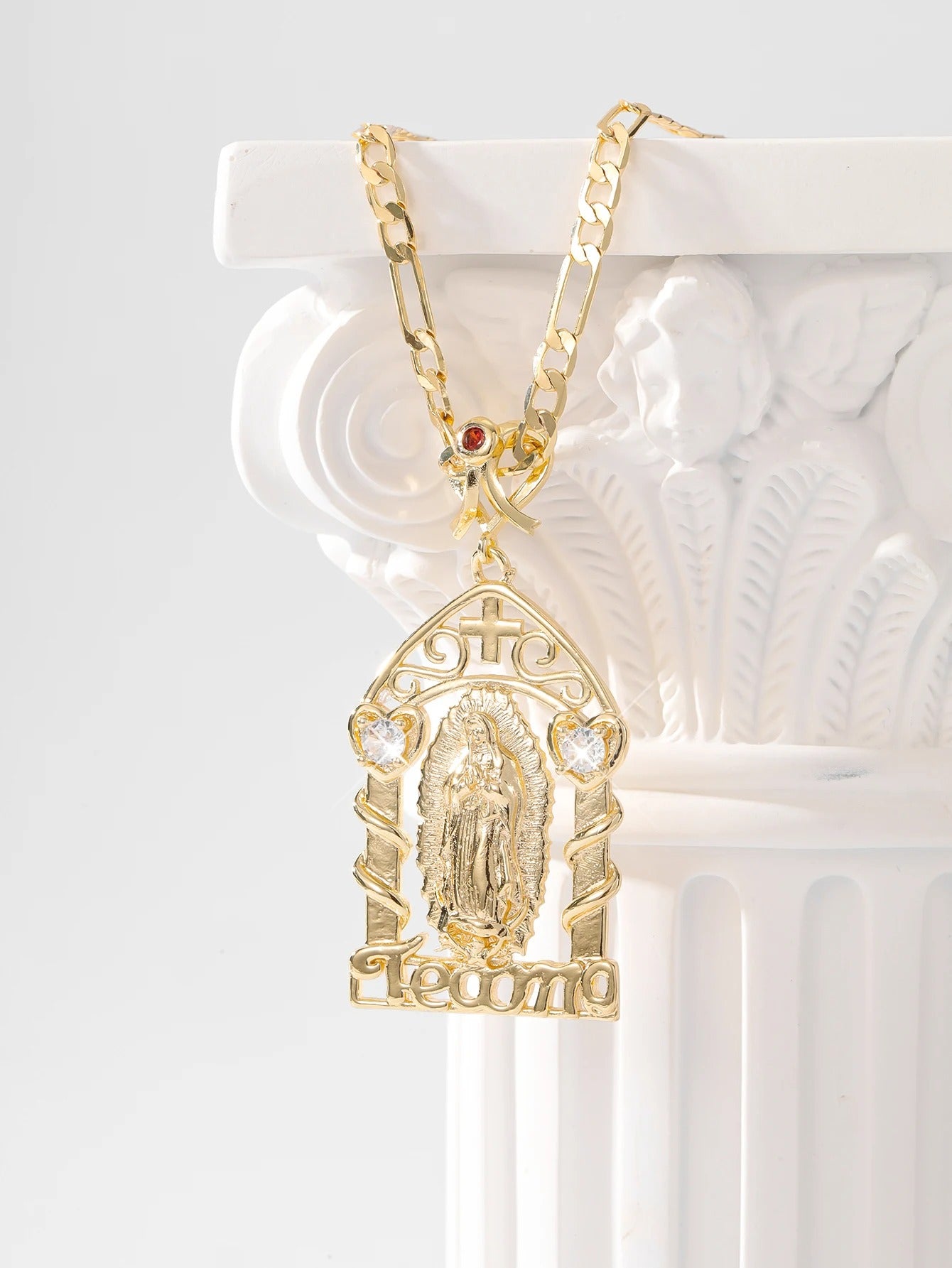 COLAR NOSSA SENHORA BANHADO EM OURO 18K - GARGSI898