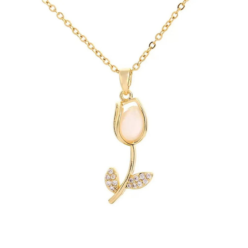 COLAR TULIPA BANHADO EM OURO 18K - GARG113