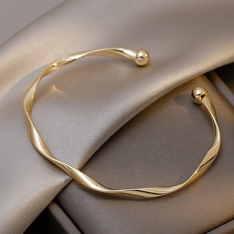 PULSEIRA BRACELETE BANHADA EM OURO 18K - PL342 - Menina Elegante