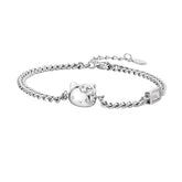 PULSEIRA HELLO KITTY PRATA 925 - PUL144