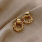BRINCO ELOS ADORNADOS BANHADO EM OURO 18K - BRSI266