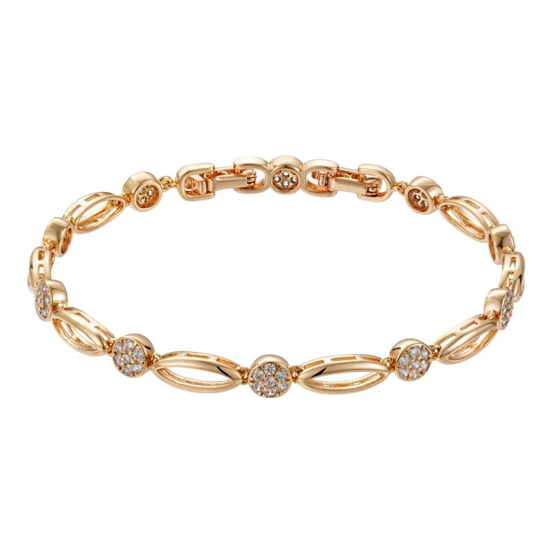 PULSEIRA CRAVEJADA BANHADA EM OURO 18K - PLSI036