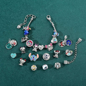 PULSEIRA PANDORA INFANTIL DISNEY COM BERLOQUES PERSONALIZÁVEIS PRATA 925 - PUL2444