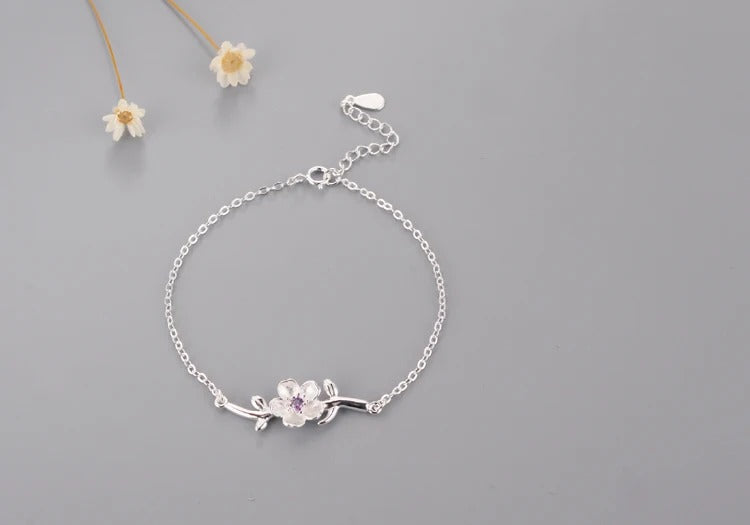 PULSEIRA CEREJEIRA PRATA 925 - PUL661