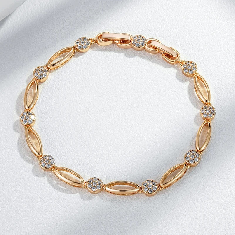 PULSEIRA CRAVEJADA BANHADA EM OURO 18K - PLSI036