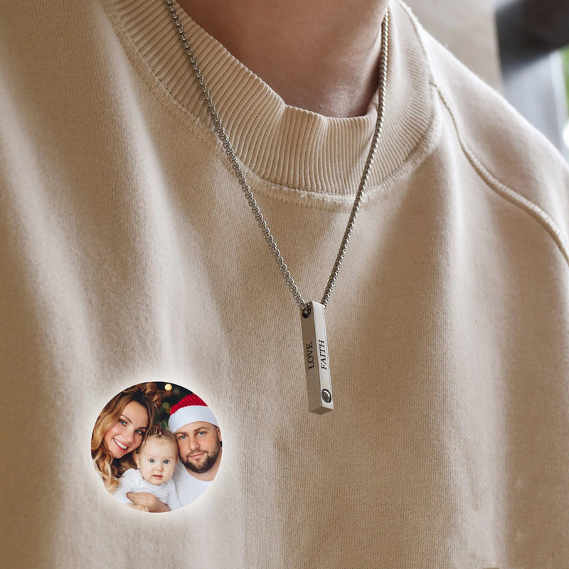 PENDANT™️ | COLAR PERSONALIZADO COM FOTO E GRAVAÇÃO ATÉ 4 LADOS