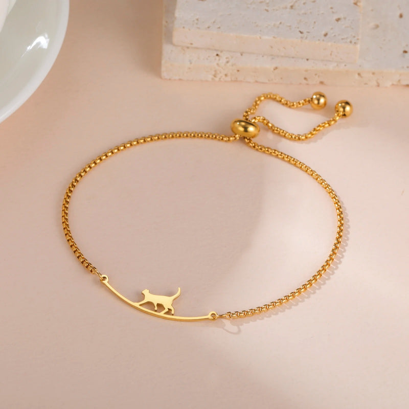 PULSEIRA GATINHO BANHADA EM OURO 18K - PLSI 945