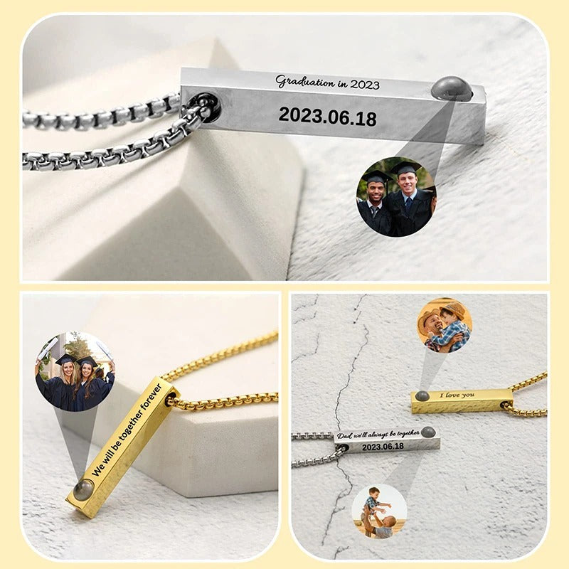 PENDANT™️ | COLAR PERSONALIZADO COM FOTO E GRAVAÇÃO ATÉ 4 LADOS