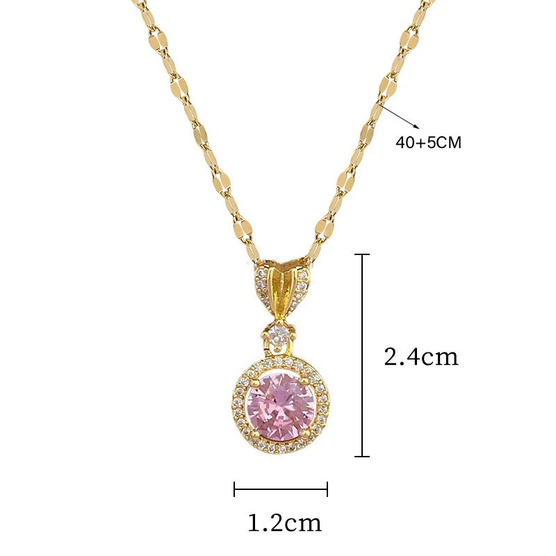 CONJUNTO CRISTAIS ROSA CRAVEJADOS BANHADO EM OURO 18K - CONJ180