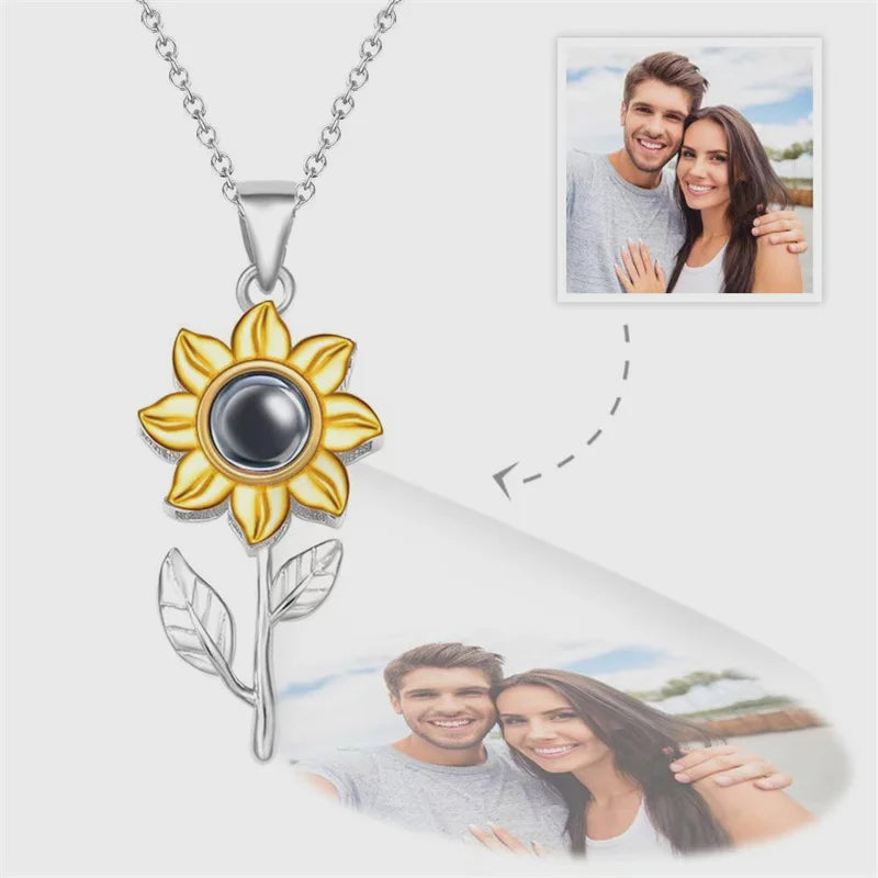 Sunflower™️ | PINGENTE PERSONALIZADO | COLAR COM FOTO