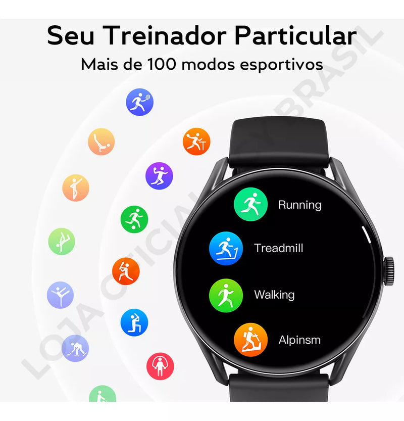 SMARTWATCH QCY GT S8 TELA AMOLED BLUETOOTH IPX8