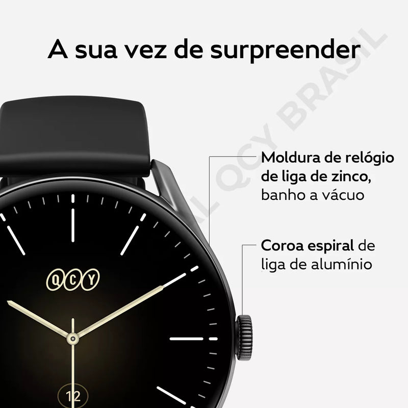 SMARTWATCH QCY GT S8 TELA AMOLED BLUETOOTH IPX8