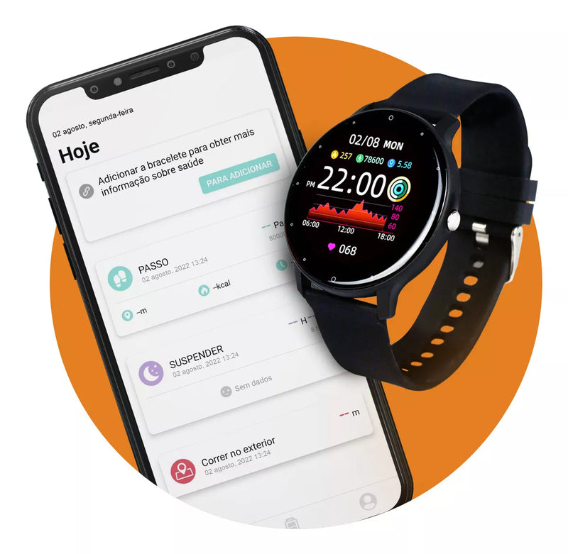 SMARTWATCH RELÓGIO INTELIGENTE HAIZ WATCH TELA 1.3" AMOLED