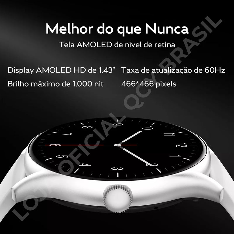 SMARTWATCH QCY GT S8 TELA AMOLED BLUETOOTH IPX8