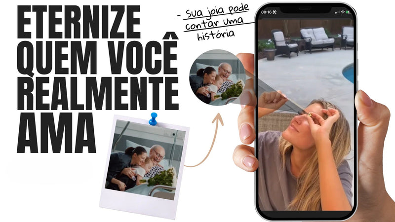 PENDANT™️ | COLAR PERSONALIZADO COM FOTO E GRAVAÇÃO ATÉ 4 LADOS