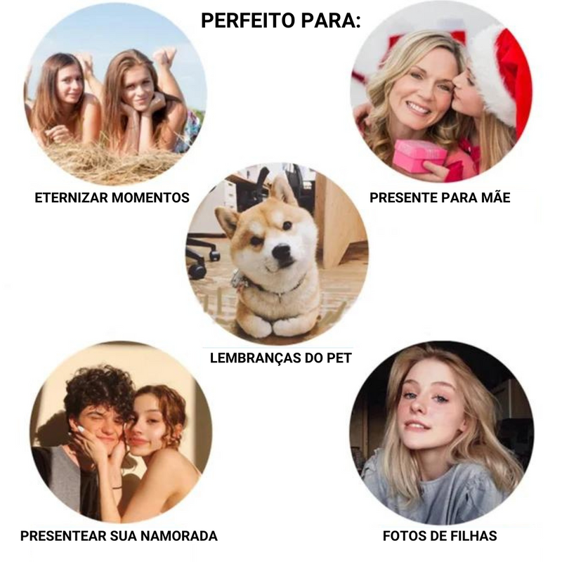 Eternity™️ | PINGENTE PERSONALIZADO | COLAR COM FOTO