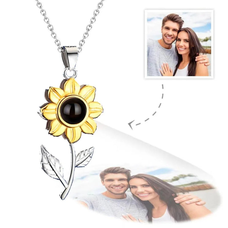 Sunflower™️ | PINGENTE PERSONALIZADO | COLAR COM FOTO