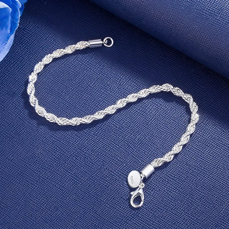 PULSEIRA PRATA 925 4MM - PUL892 - Menina Elegante