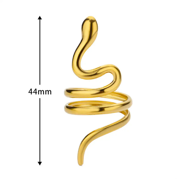 ANEL AJUSTÁVEL COBRAS BANHADO EM OURO 18K - ANF 332 - ANF 345 (DIVERSOS)