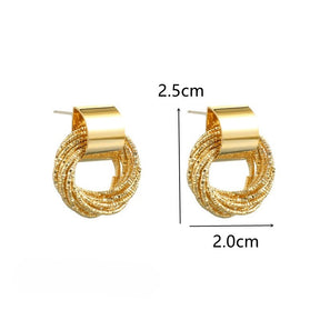 BRINCO ELOS ADORNADOS BANHADO EM OURO 18K - BRSI266