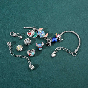 PULSEIRA PANDORA INFANTIL DISNEY COM BERLOQUES PERSONALIZÁVEIS PRATA 925 - PUL2444