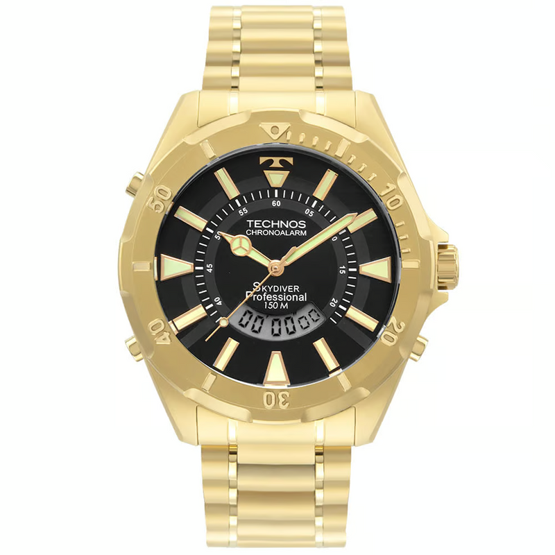 RELÓGIO TECHNOS SKYDIVER DOURADO WT205FL/4P - Menina Elegante