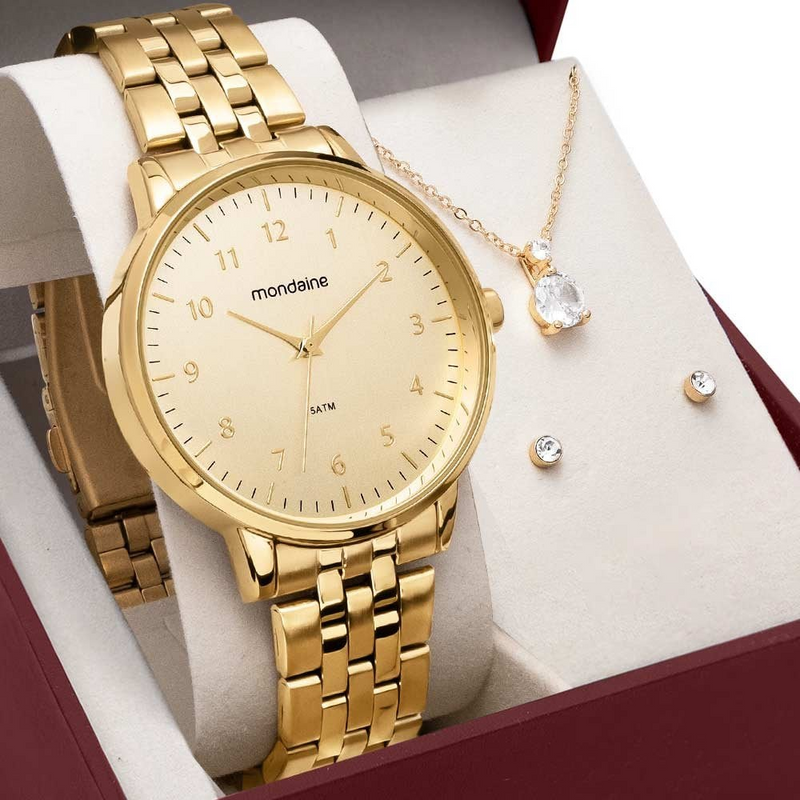 RELÓGIO MONDAINE 32596LPMKDE1K1 - Menina Elegante