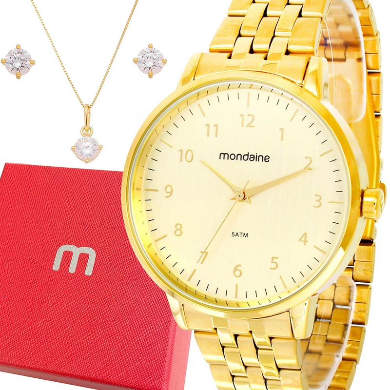 RELÓGIO MONDAINE 32596LPMKDE1K1 - Menina Elegante