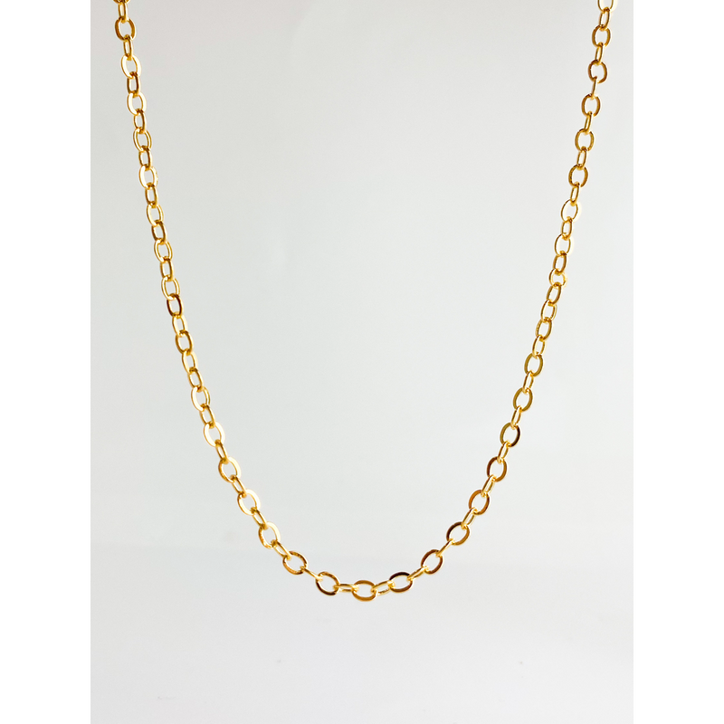 CORRENTE ELOS 45CM BANHADA EM OURO 18K - COR13