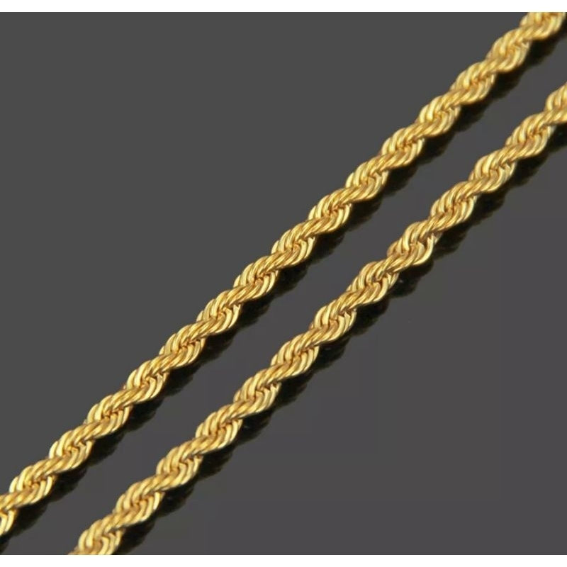 CORRENTE CORDÃO BAIANO 45+5CM BANHADA EM OURO 18K - COR669