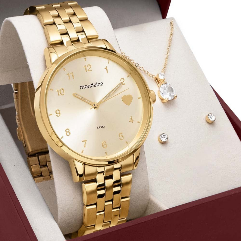 RELÓGIO MONDAINE 32597LPMKDE1K1 - Menina Elegante