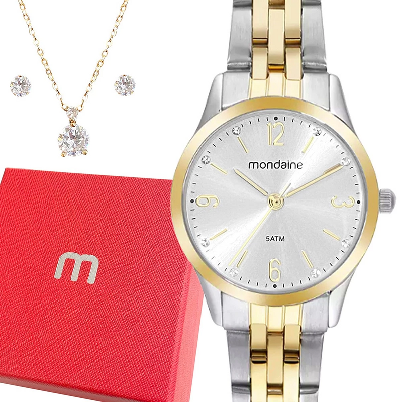 RELÓGIO MONDAINE 32720LPMKBE3K1 - Menina Elegante