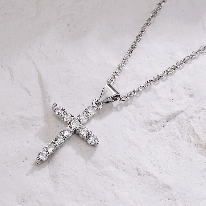 COLAR CRUCIFIXO PRATA 925 - PR156