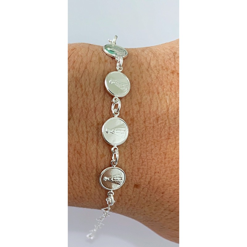 PULSEIRA NOSSA SENHORA PRATA 925 - PUL49