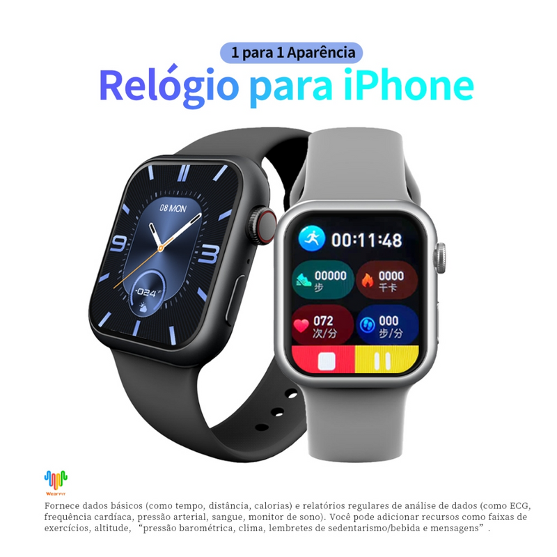 SMARTWATCH X9 PRO GPS | NFC | 120 ESPORTES | LIGAÇÕES | 4 CORES