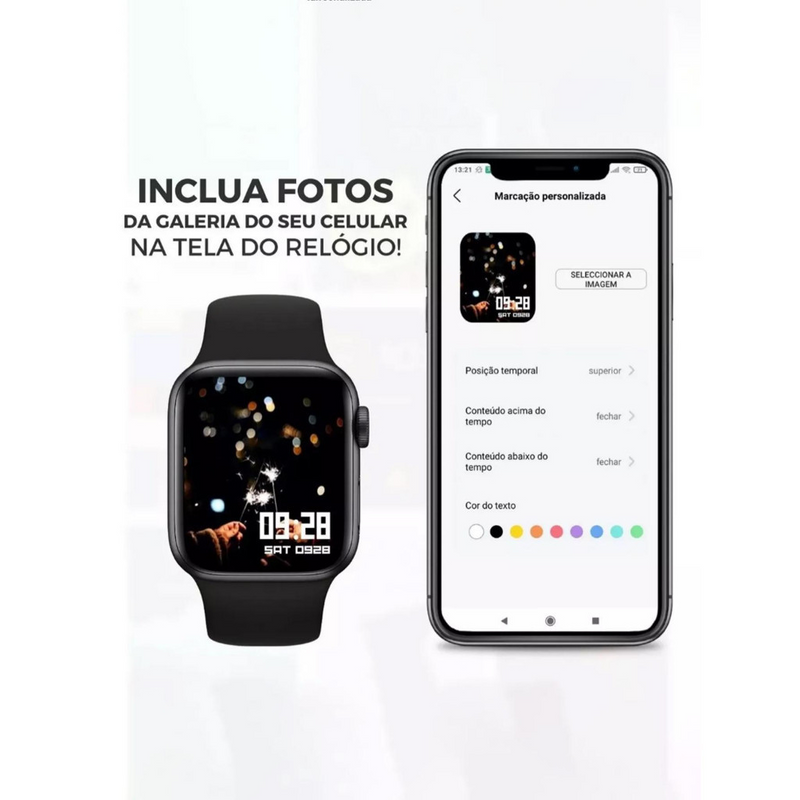 SMARTWATCH X9 PRO GPS | NFC | 120 ESPORTES | LIGAÇÕES | 4 CORES