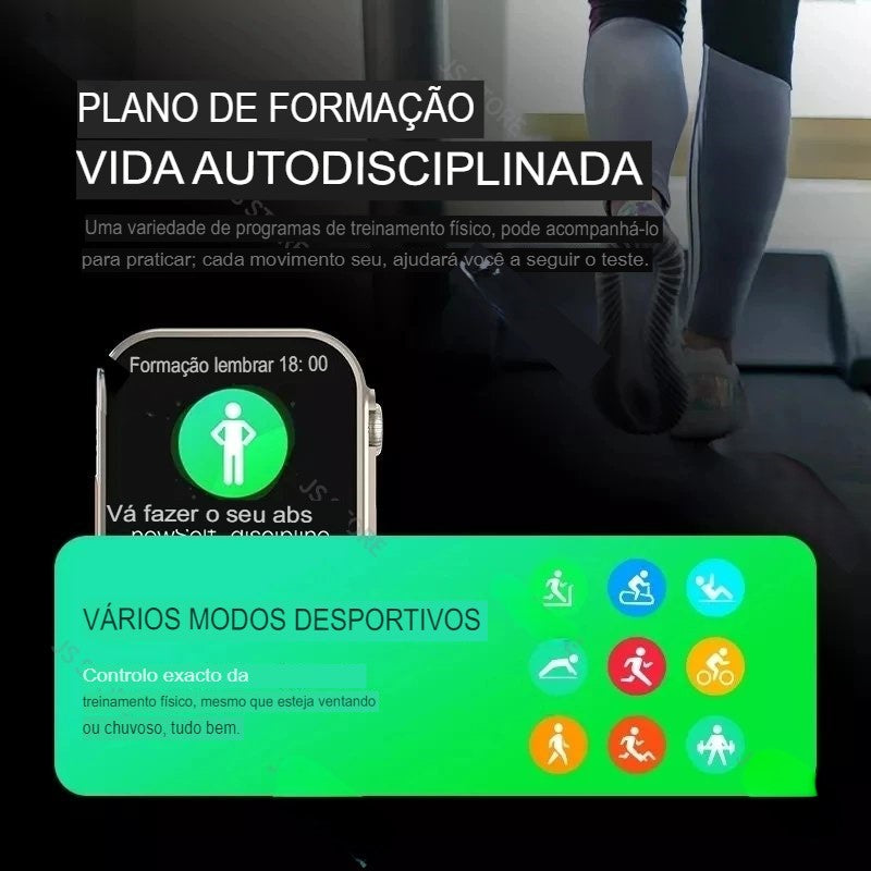 SMARTWATCH ULTRA 3 PRO MAX GPS | NFC | SUPER AMOLED | ILHA DINÂMICA | 3 CORES